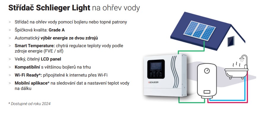 Střídač Schlieger Light na ohřev vody