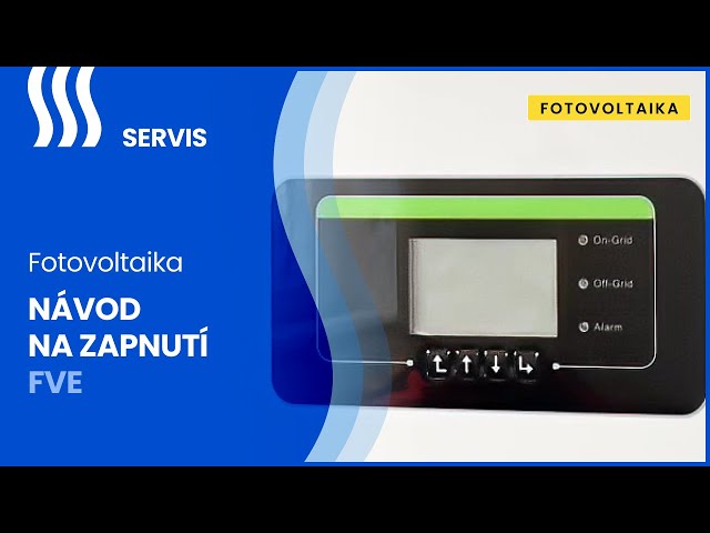 Jak zapnout nebo odpojit FVE od sítě